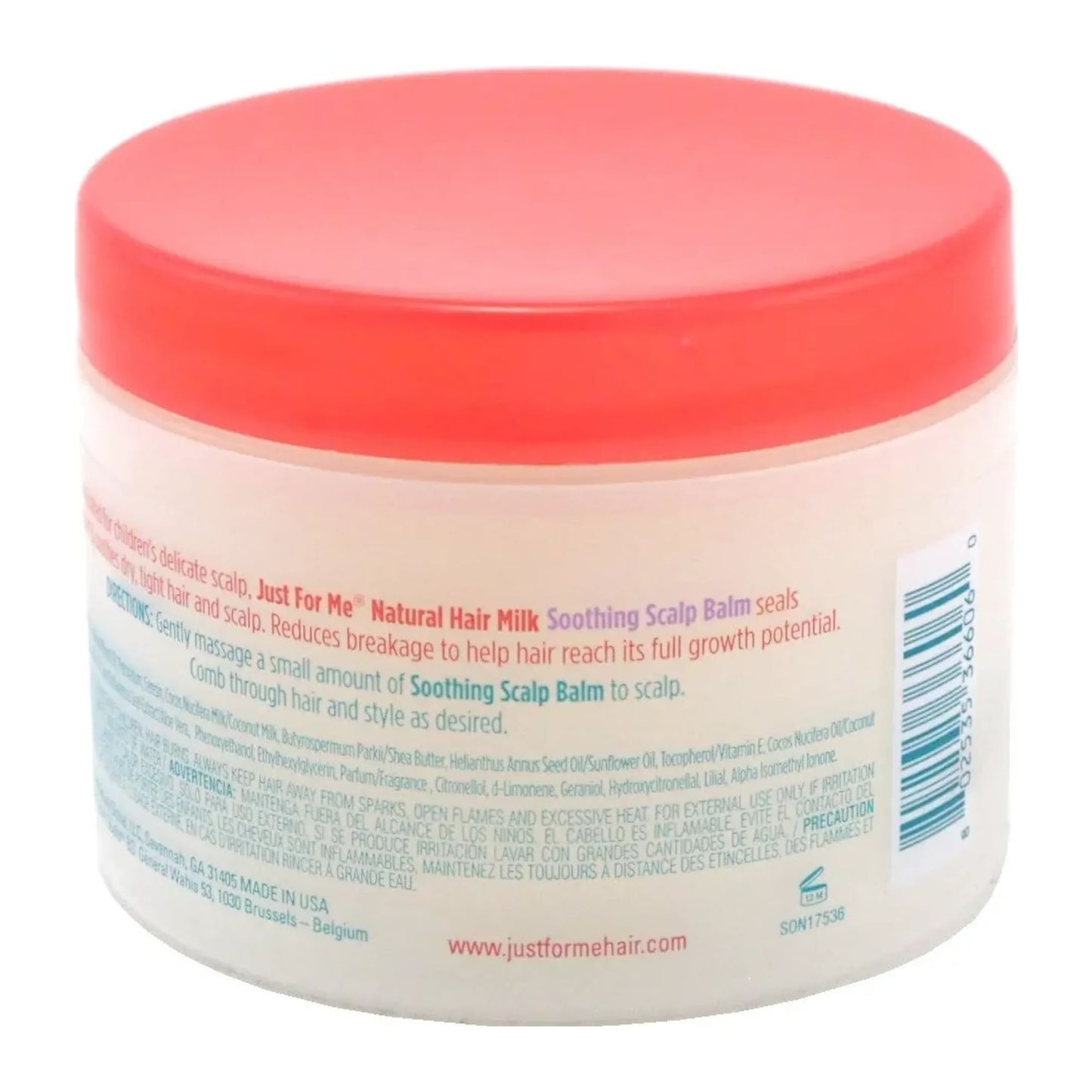 Just For Me Natural Hair Milk Soothing Scalp Balm 6oz jar for dry, tight scalps