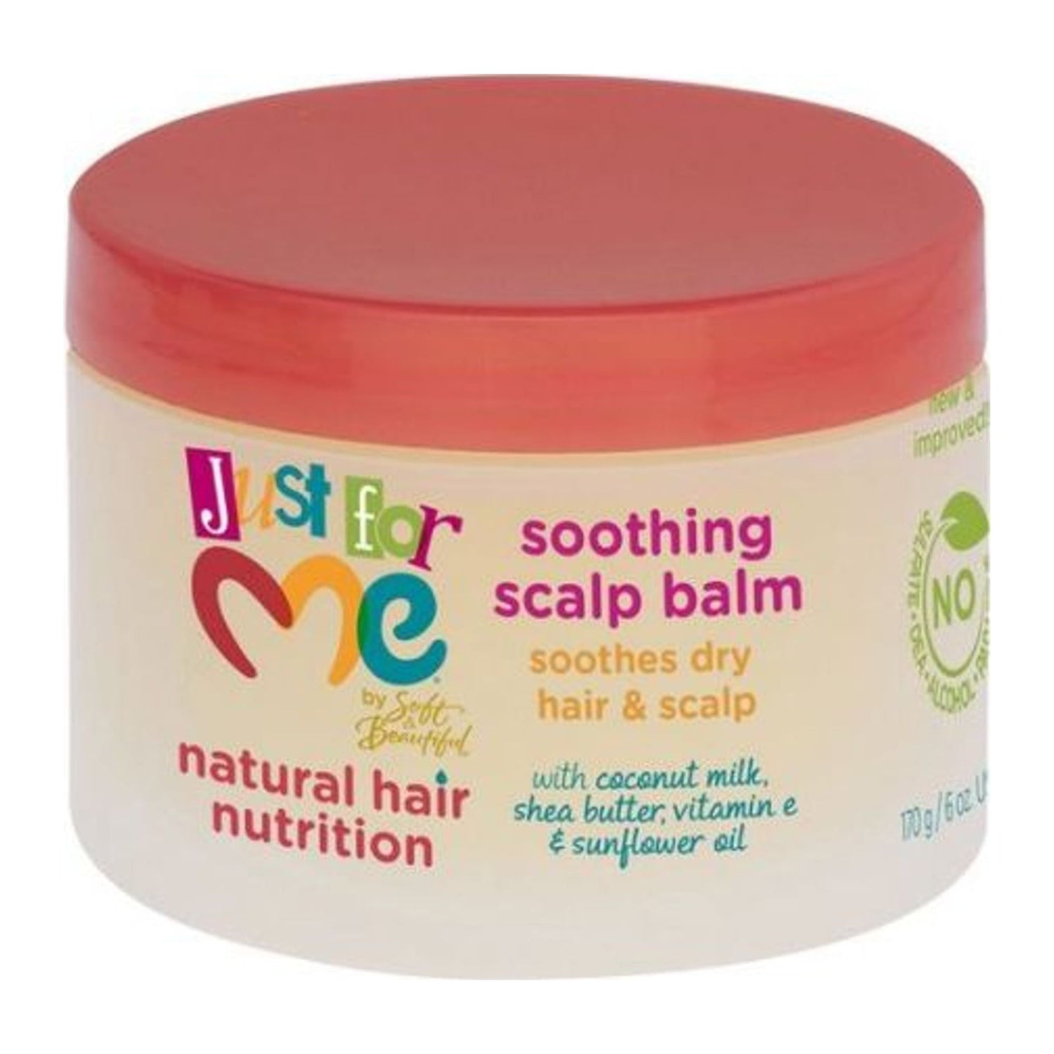 Just For Me Natural Hair Milk Soothing Scalp Balm 6oz jar for dry, tight scalps