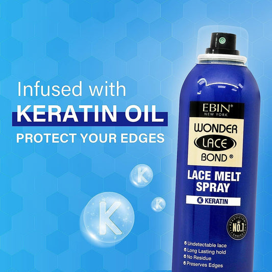 Ebin New York Wonder Lace Bond Lace Melt Spray - Keratin