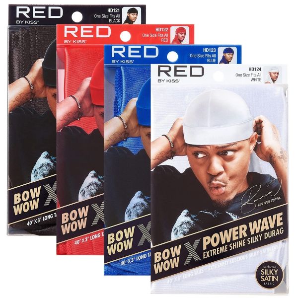 Red By Kiss Bow Wow X Power Wave Extreme Shine Silky Durag