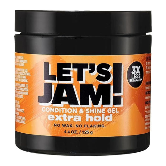 Lets Jam Condition & Shine Extra Hold Hair Gel 125g tub