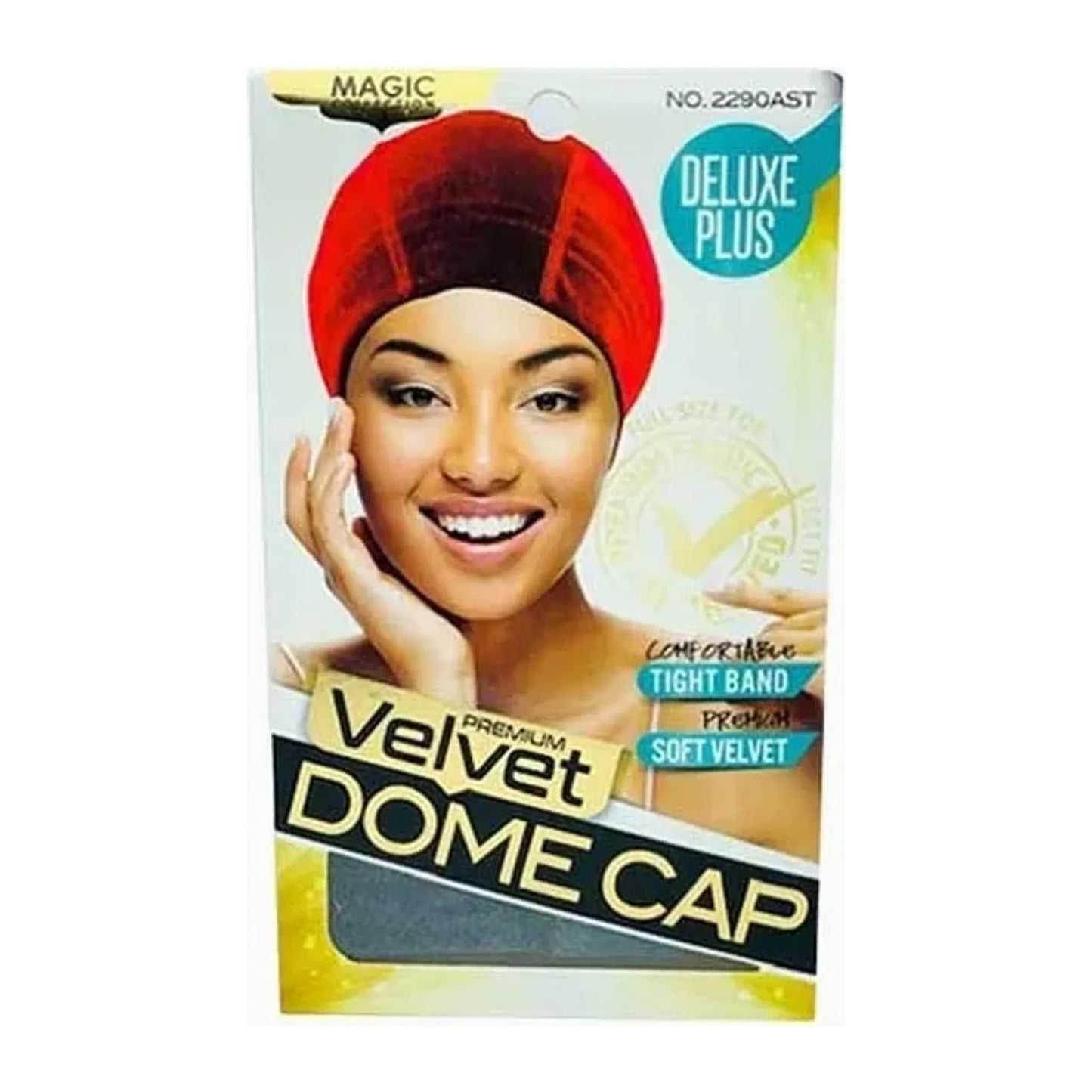 Black Magic Collection Delux Plus velvet dome cap No.2290