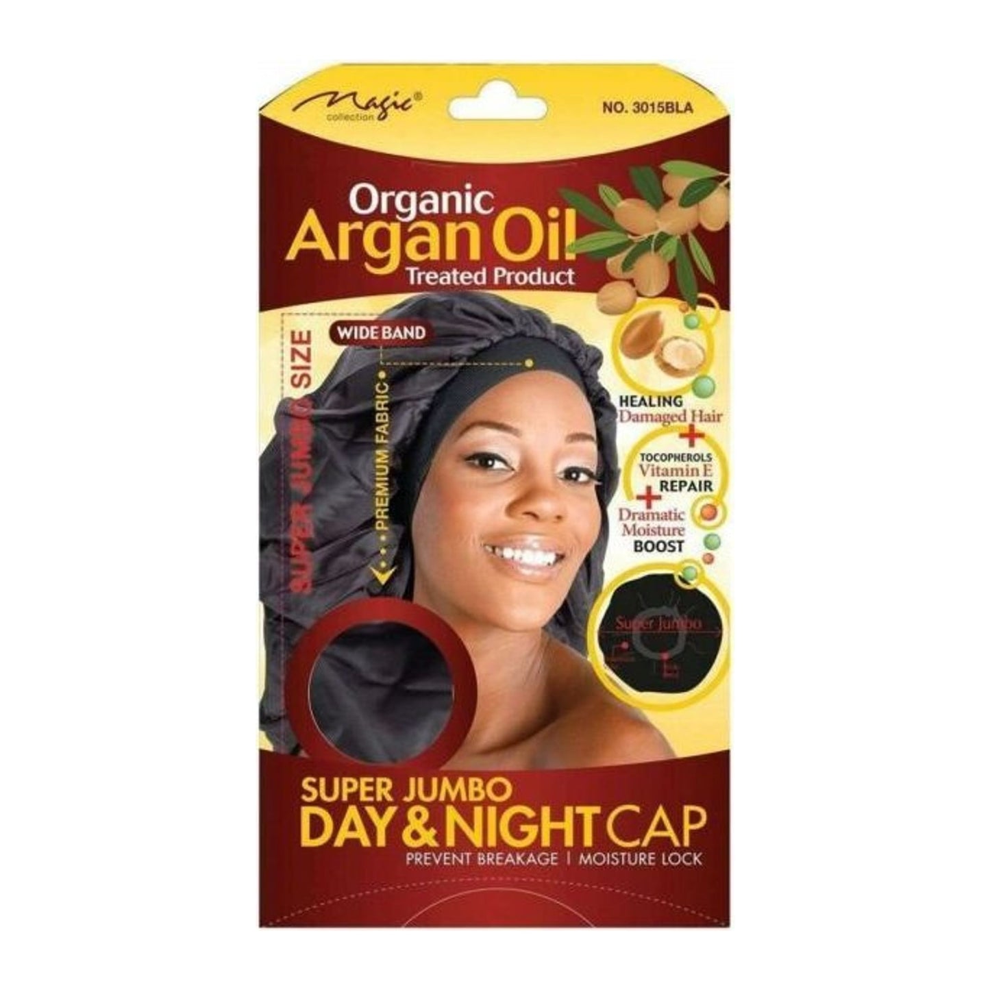 Magic Collection Organic Argan Oil Super Jumbo Day & Night satin cap