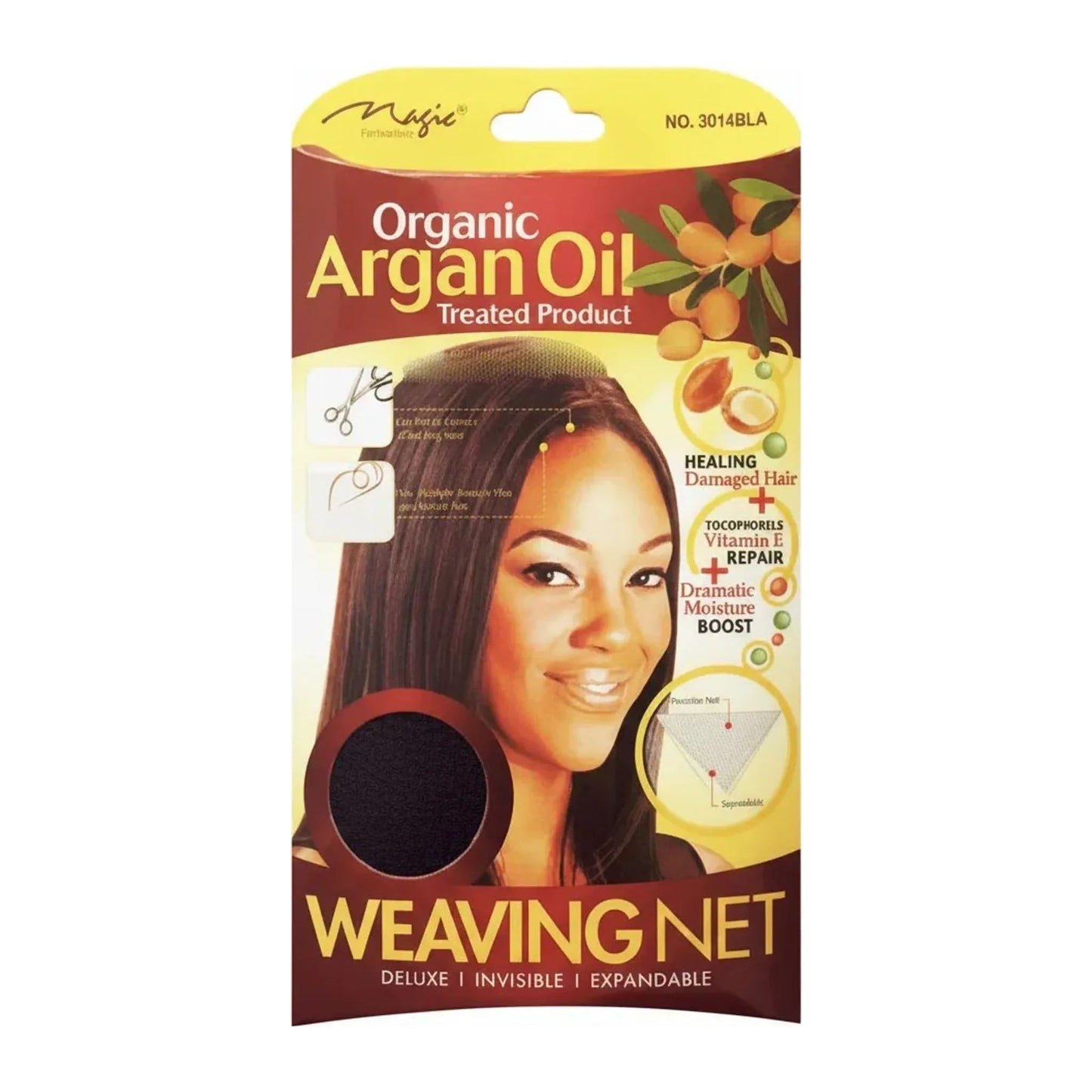 Magic Collection Organic Argan Oil black weaving net 3014 in its packaging