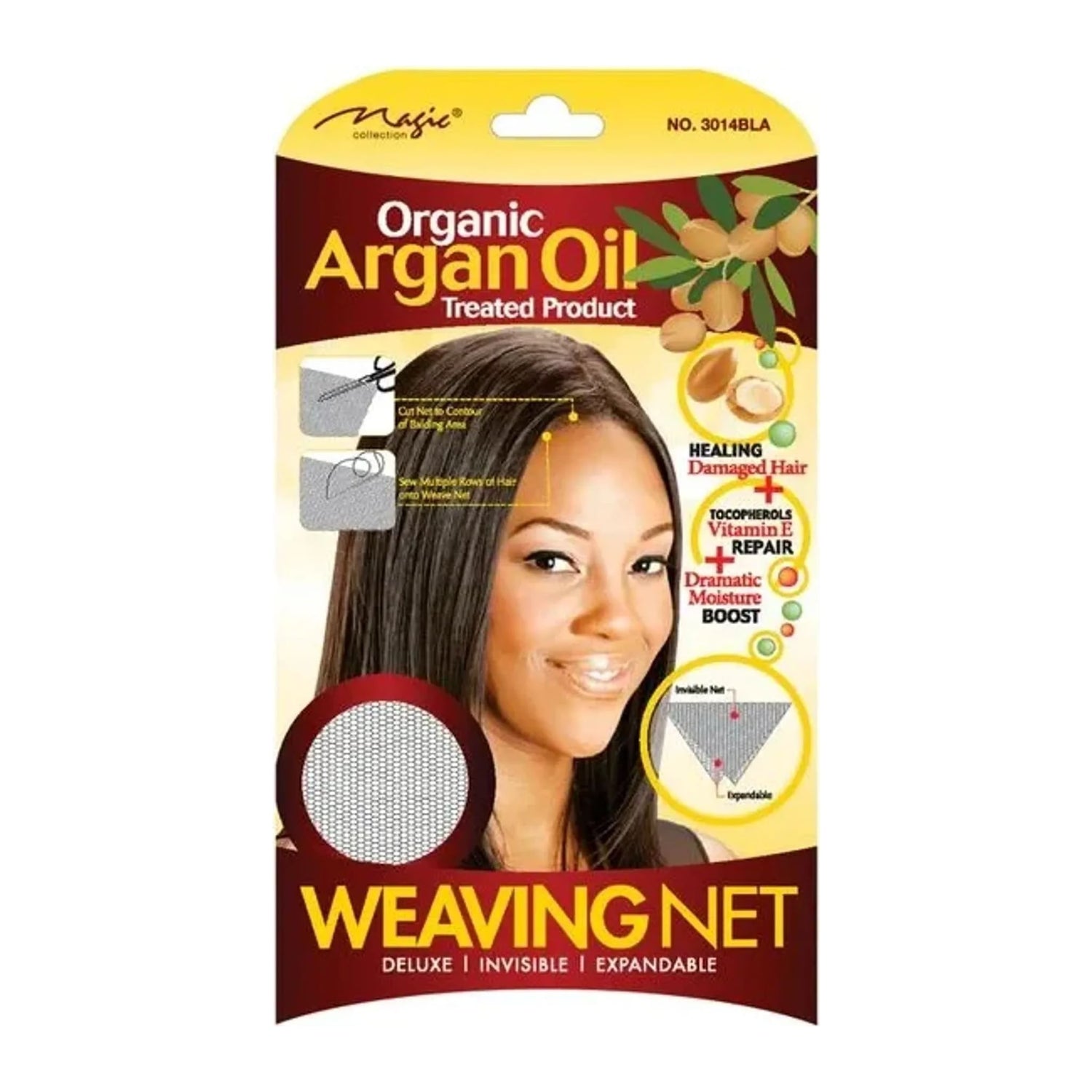 Magic Collection Organic Argan Oil black weaving net 3014 in its packaging