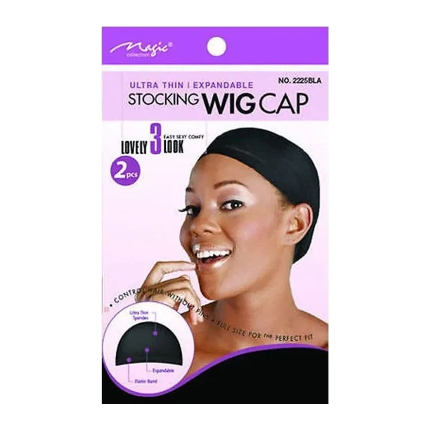 Magic Collection blonde stocking wig cap #2225BLO in its pack