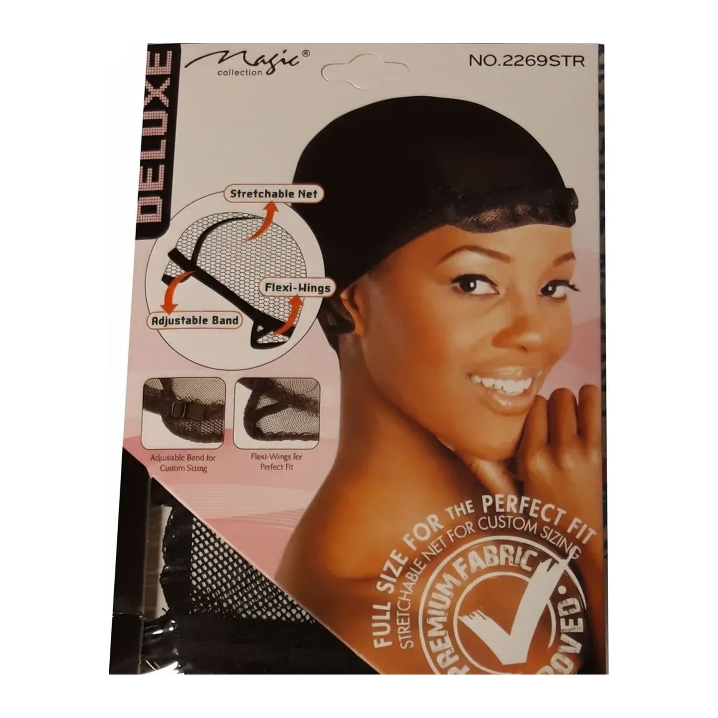 Magic Collection Stretchable Weaving Cap 2269Str for wearing under weaves and wigs