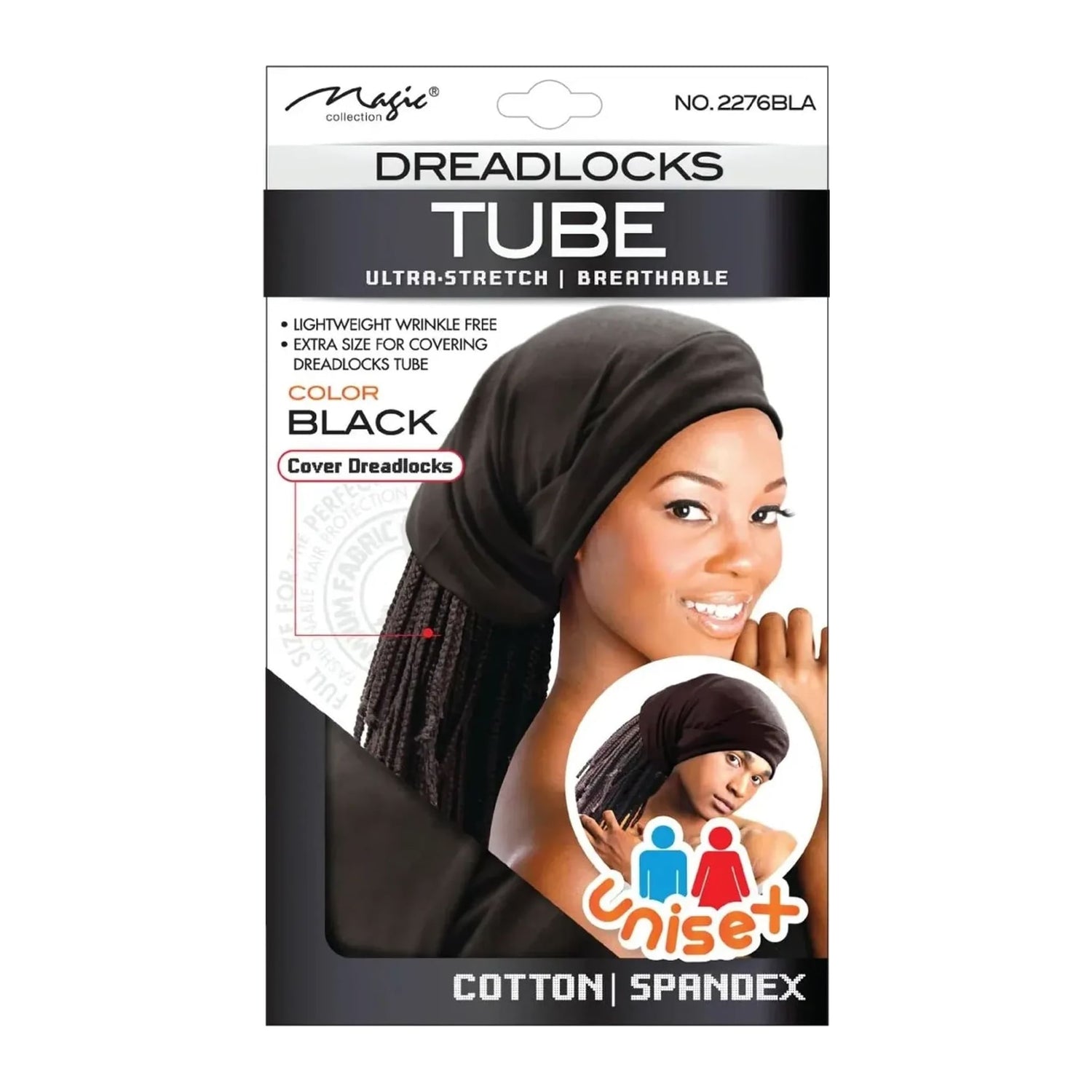 Magic Collection unisex stretch dreadlocks tube for locs, braids and twists