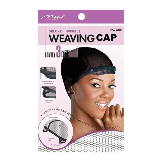 Magic Collection Deluxe Invisible Weaving Net Cap 2269 with adjustable band and flexi-wings
