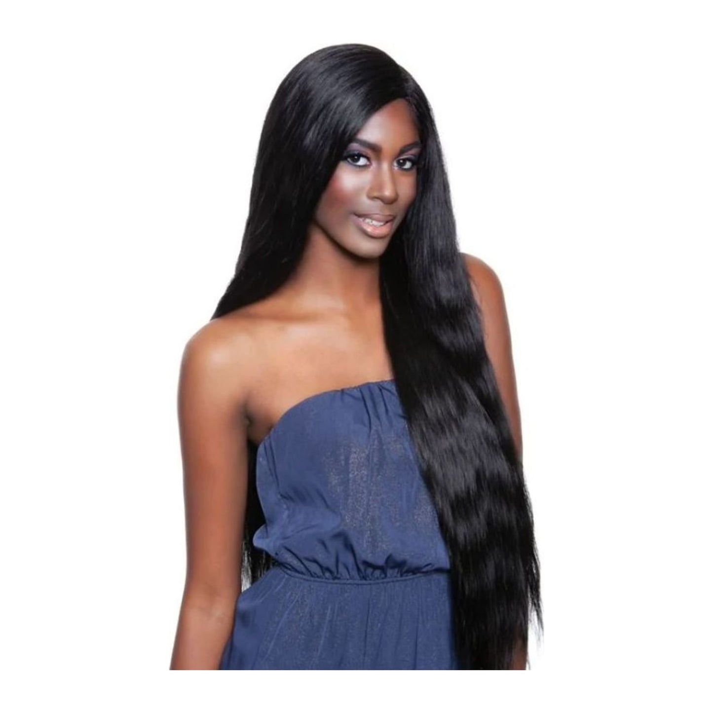 Mega Brazilian New Wave synthetic hair extensions 30 inch in OT1B/BUG off black to burgundy ombre shade