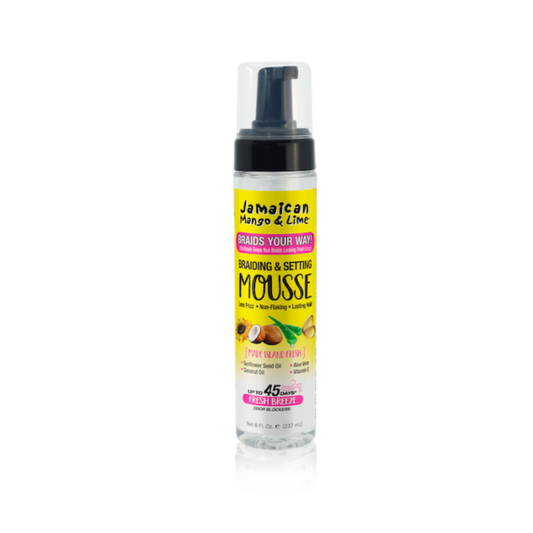 Jamaican Mango & Lime Braids Your Way! Braiding & Setting Mousse 237ml
