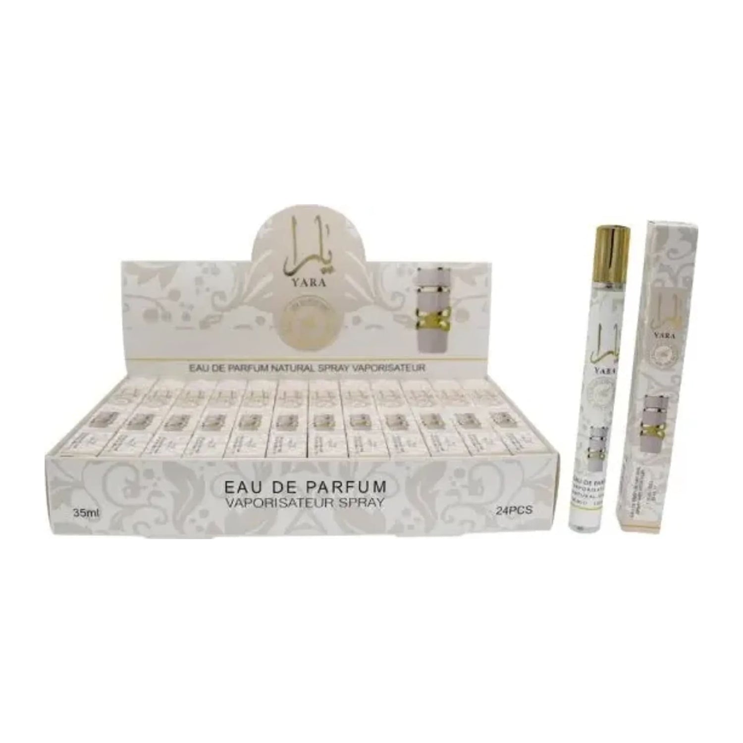 Natural Spray Yara White inspired perfume 35ml spray bottle and box