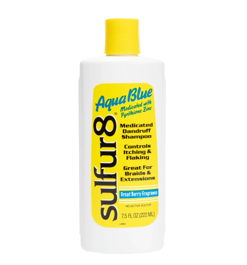 Sulfur8 Aqua Blue Medicated Dandruff Shampoo For Extensions 7.5oz | Shop at CC Hair & Beauty UK
