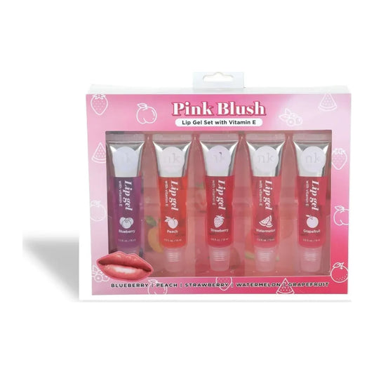 Nicka K New York Pink Blush Lip Gel Collection set of five fruit-flavoured lip gels, 15ml each