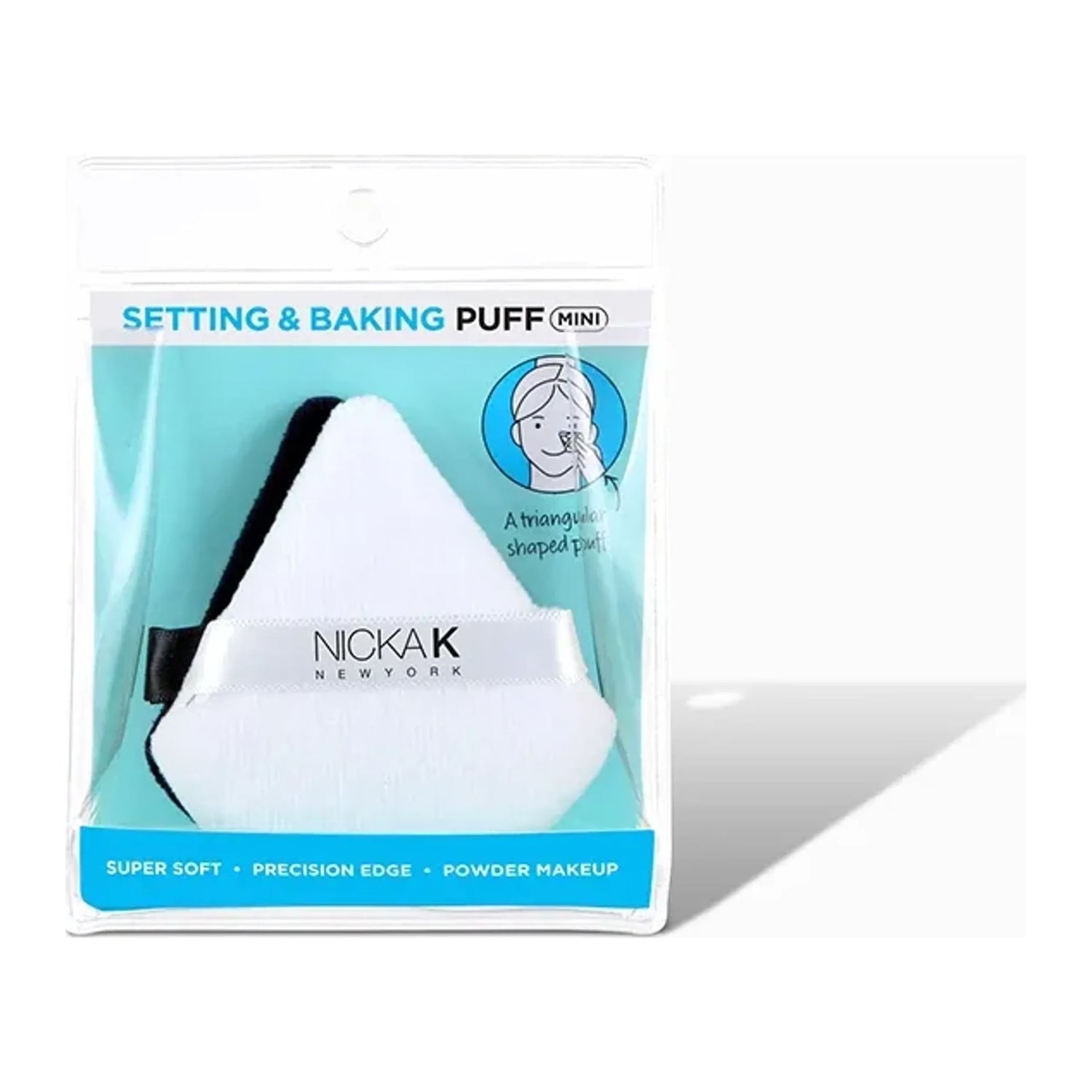 Nicka K New York Setting & Baking Mini Triangle Puff NS073 in black and white