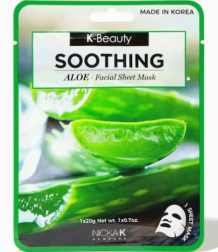 Nicka K Beauty Soothing Aloe Facial Sheet Mask - NSM