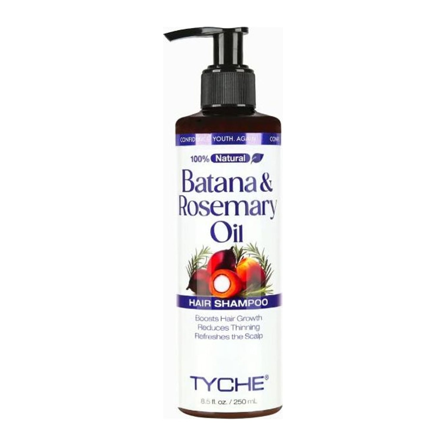 Tyche Batana & Rosemary Shampoo 250ml pump bottle by Nicka K New York