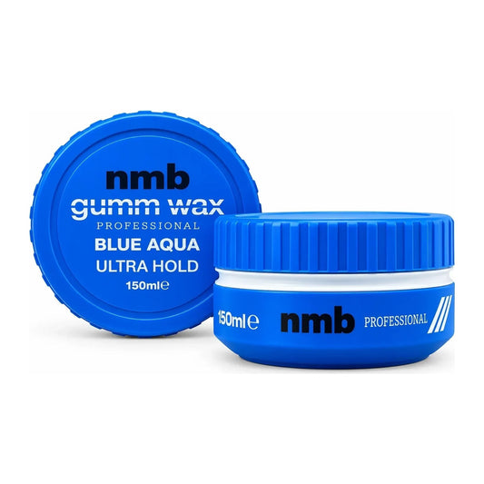 NMB Gumm Wax blue bubblegum strong hold hair styling wax 150ml tub