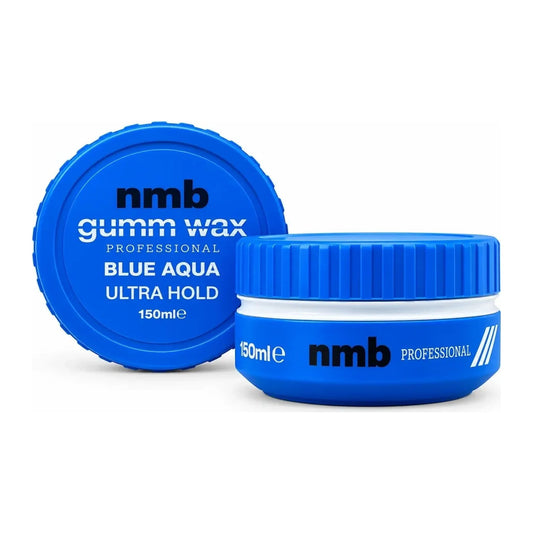 NMB Gumm Wax Hair Styling Wax in blue, 150ml tub