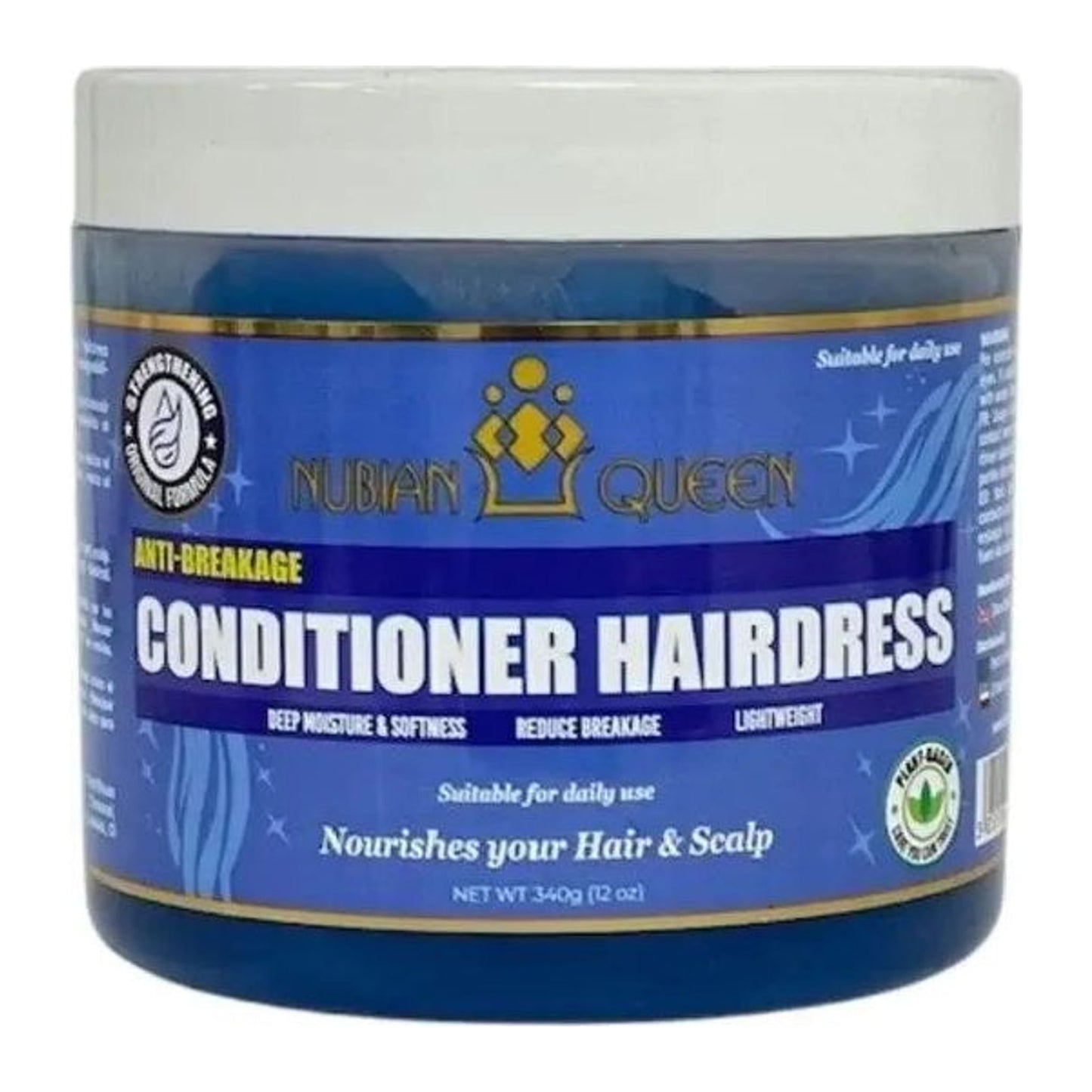 Nubian Queen Conditioner & Hair Dress 340g jar for afro hair