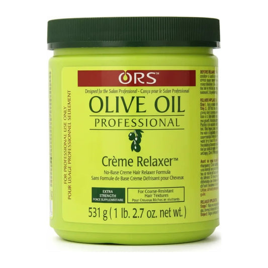 Organic Root Stimulator Olive Oil Creme Relaxer Extra Strength 532g jar for coarse hair