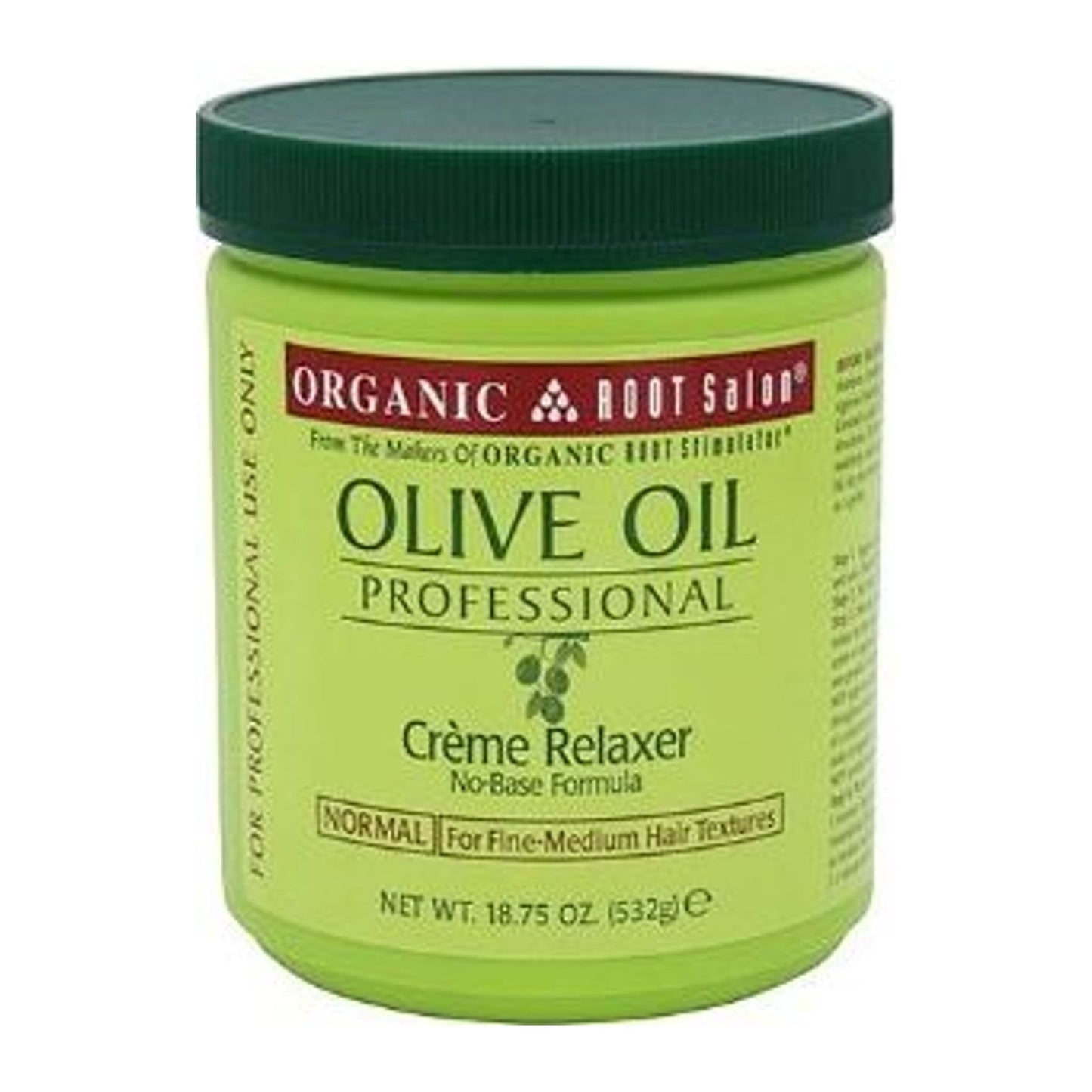 Organic Root Stimulator Olive Oil Creme Relaxer Extra Strength 532g jar for coarse hair
