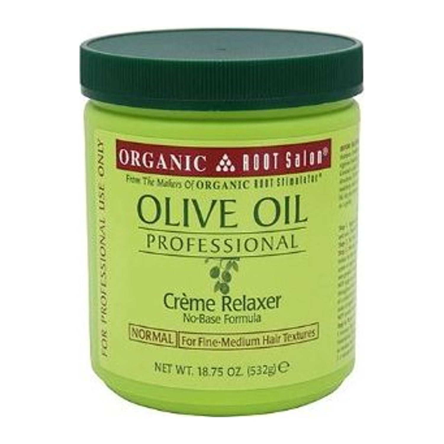 Organic Root Stimulator Olive Oil Creme Relaxer Extra Strength 532g jar for coarse hair