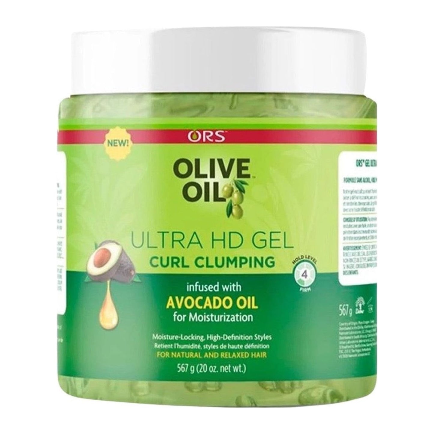 Organic Root Stimulator Olive Oil Ultra HD Gel Curl Clumping 20oz tub