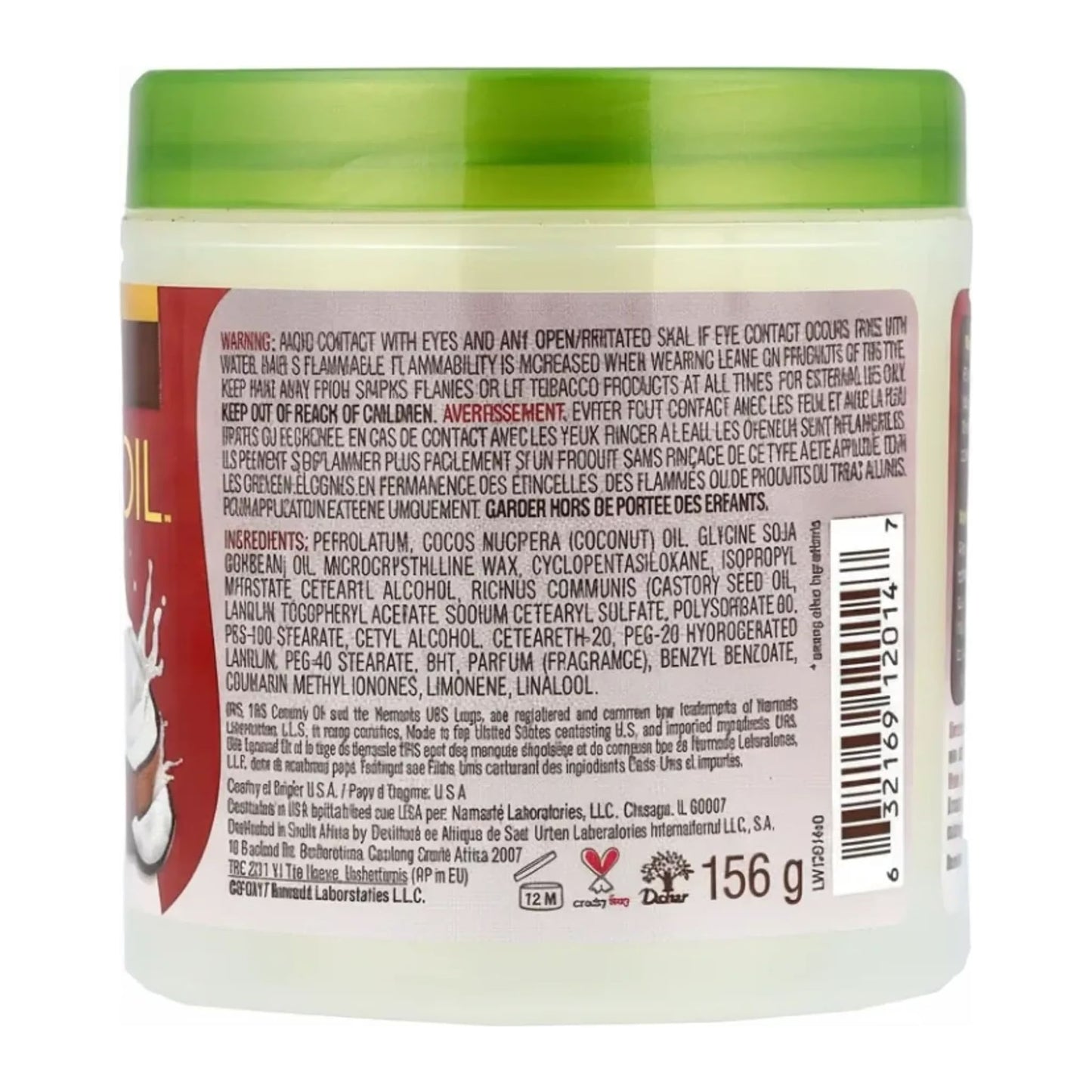 Organic Root Stimulator Coconut Oil Hair & Scalp Hairdress 156g jar