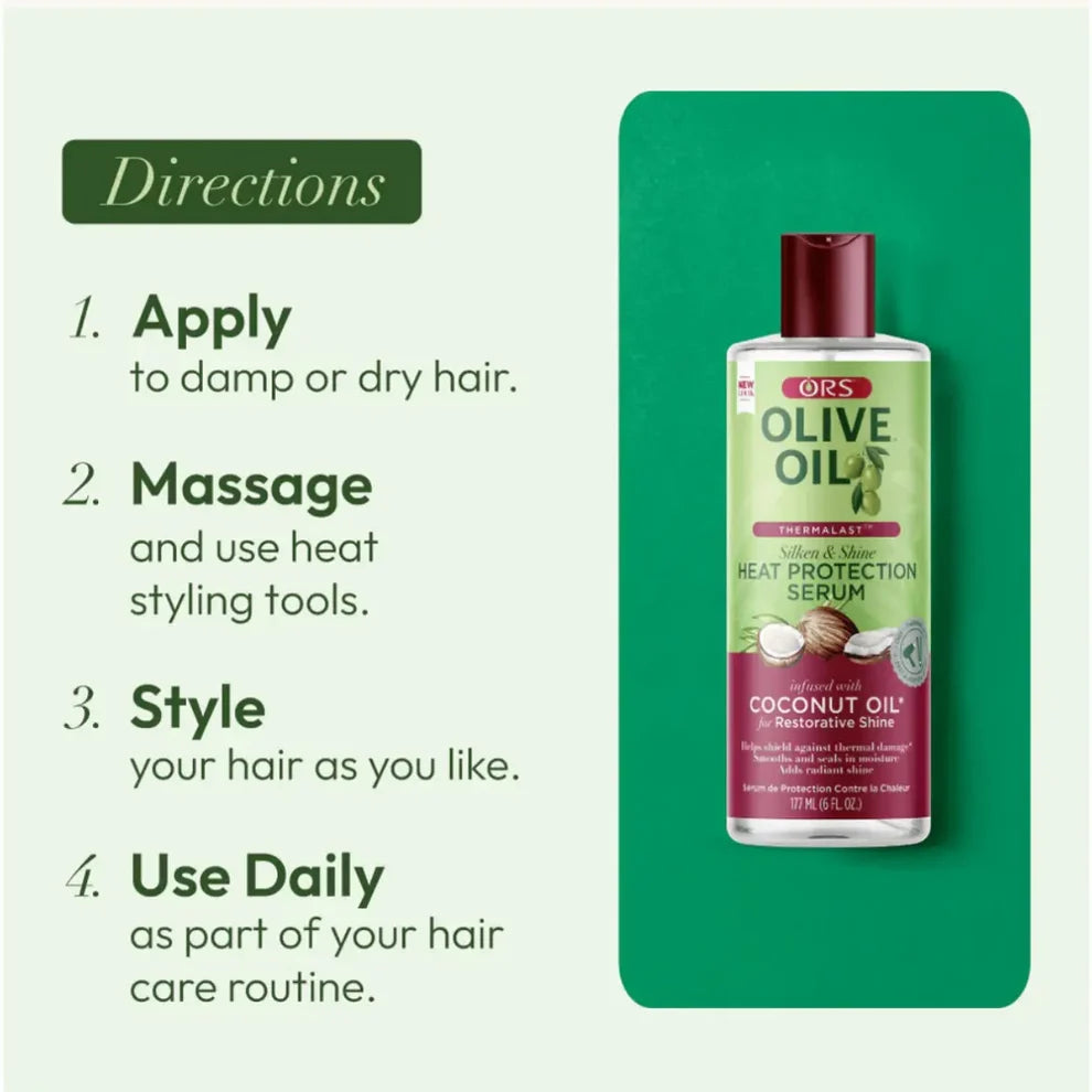 Organic Root Stimulator Olive Oil Heat Protection Serum 6 Ounce