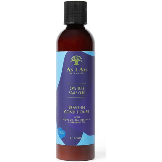 As I Am Dry & Itchy Leave-In Conditioner with olive oil, tea tree oil & peppermint oil 237ml