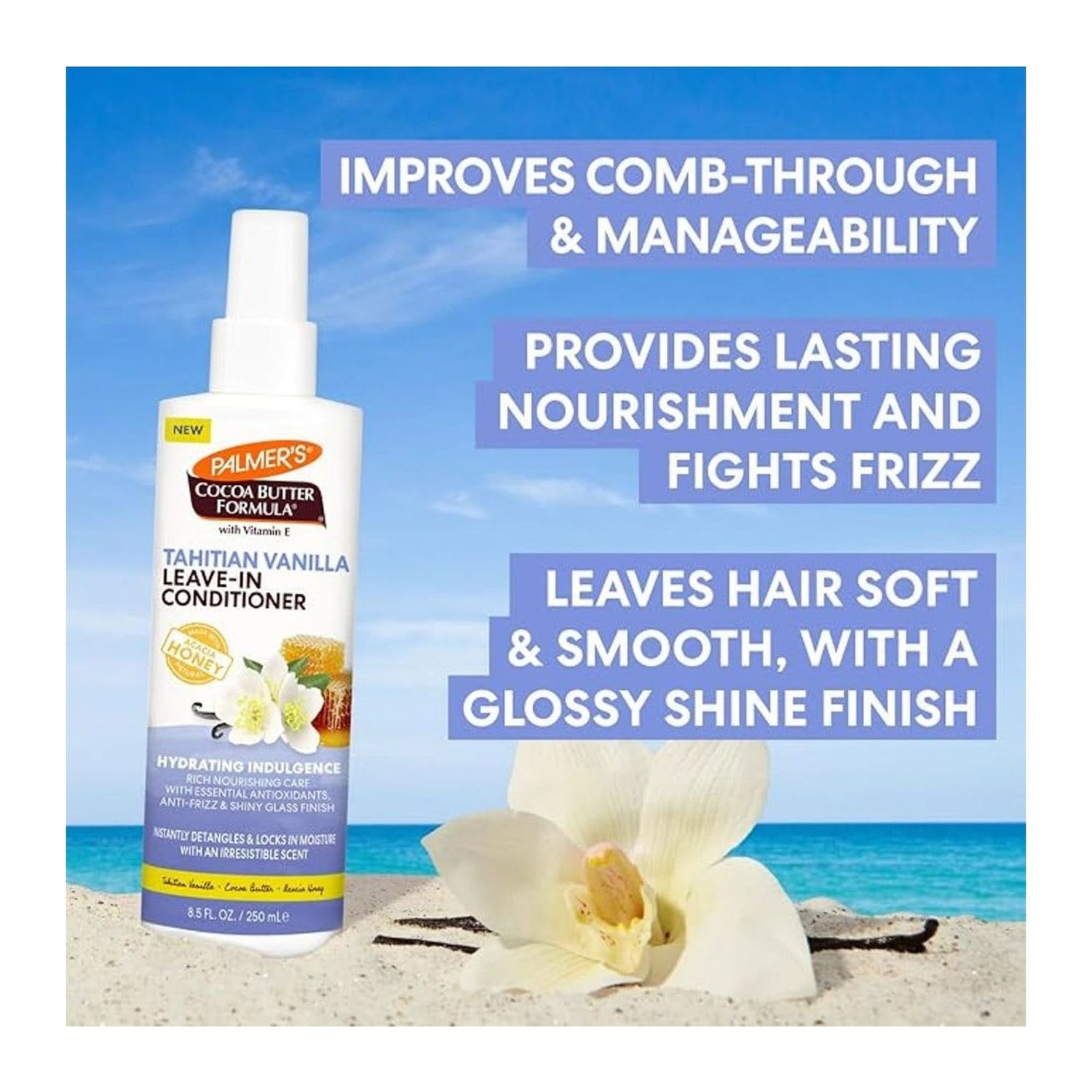 Palmer's Tahitian Vanilla Leave-In Conditioner Spray with Cocoa Butter 250ml bottle