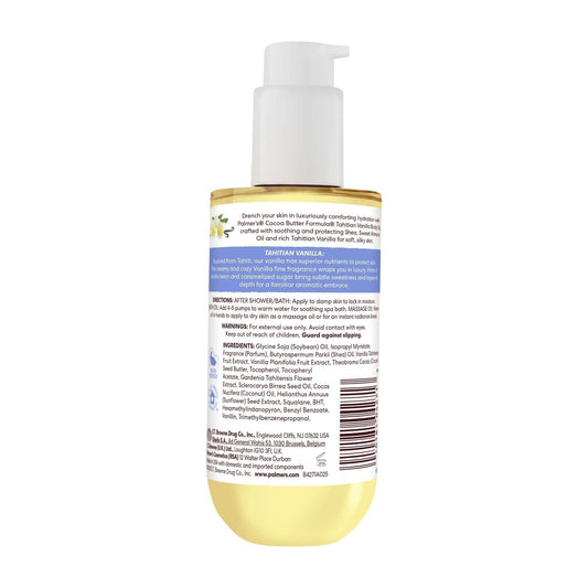 Palmers Cocoa Butter Formula Moisture Drenching Body Oil Tahitian Vanilla 192ml bottle