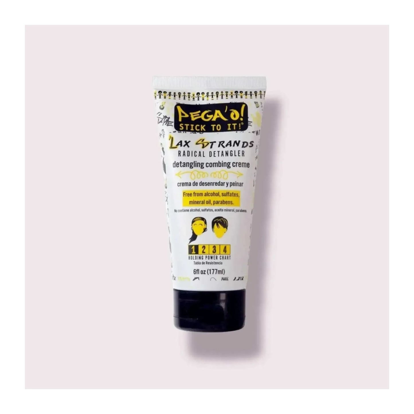 Stick To It Pega'o Lax Strands Detangling Combing Cream 6oz tube for textured hair