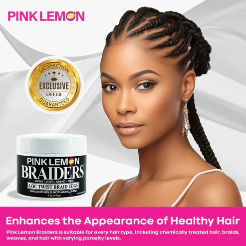 Pink Lemon Braiders Loc/Twist/Braid/Edge Gel 5OZ