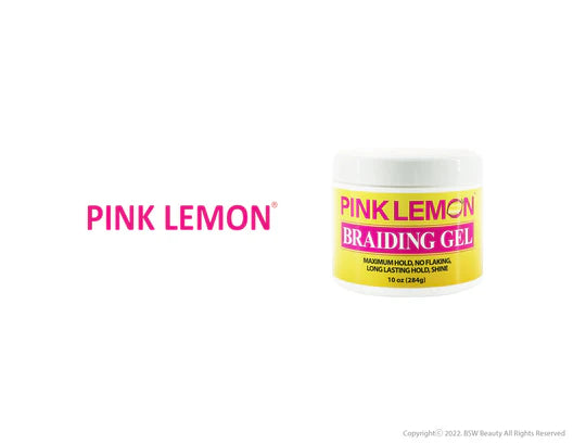 PINK LEMON BRAIDING GEL MAXIMUM HOLD 10OZ