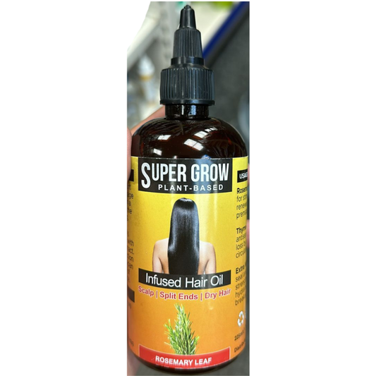 Super Grow Plant-Based Rosemary Leaf Infused Hair Oil 225ml