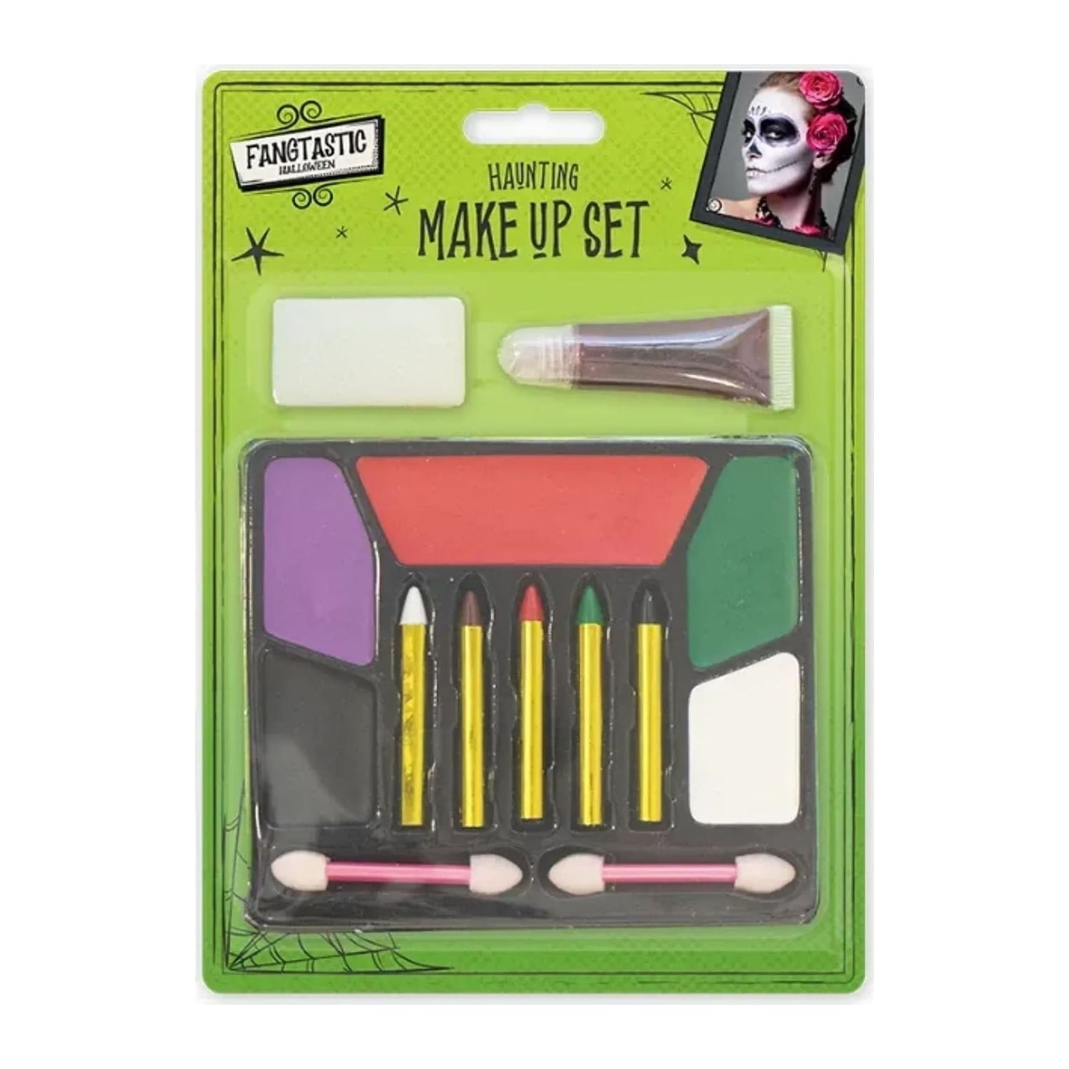 PoundFun Halloween Makeup Set kids face makeup kit in a slim flat pack, 16.5cm x 23cm