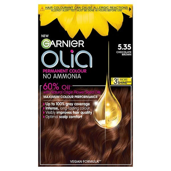 Garnier OLIA Permanent Hair Dye Colour Cream Different Shades Ammonia Free