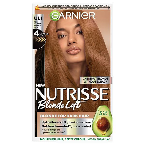 Garnier Nutrisse BlondeLift Chestnut Blonde Permanent Hair Dye