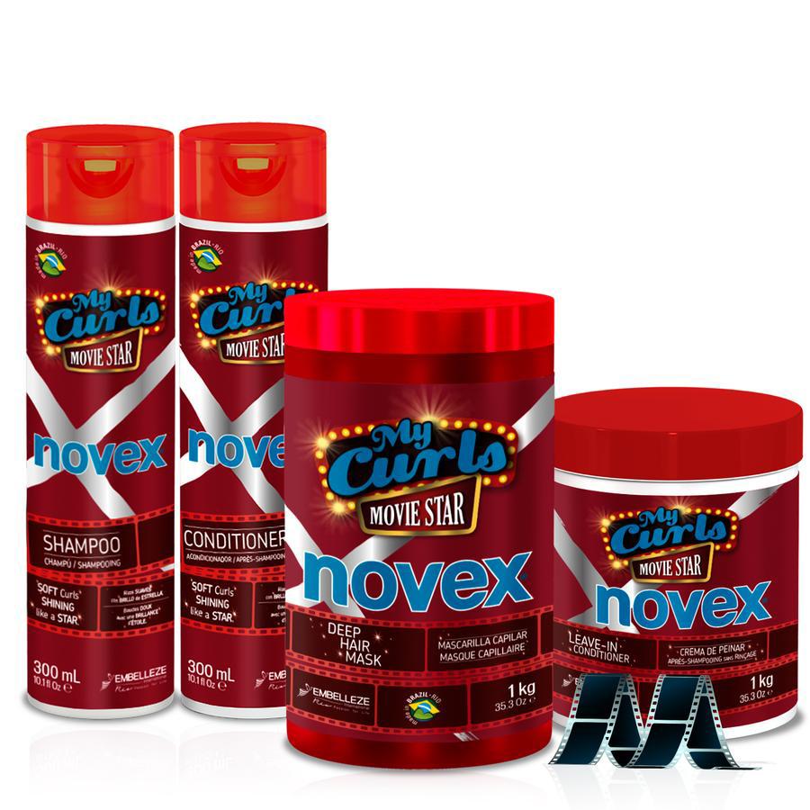 Novex My Curls Movie Star  Shampoo/Conditioner/Leave In Curl Activator & Hair Mask 1kg Novex