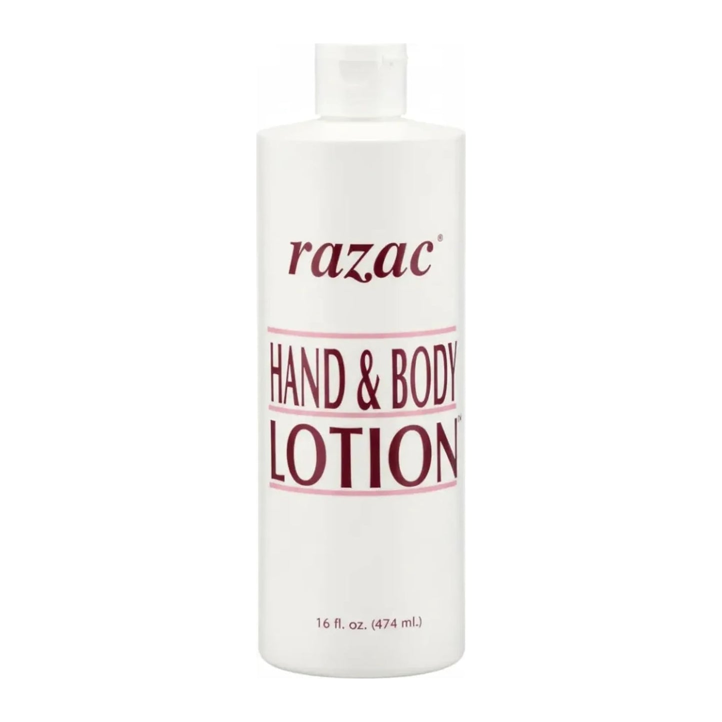 Razac Hand and Body Lotion 16oz bottle, non-greasy moisturiser for dry skin