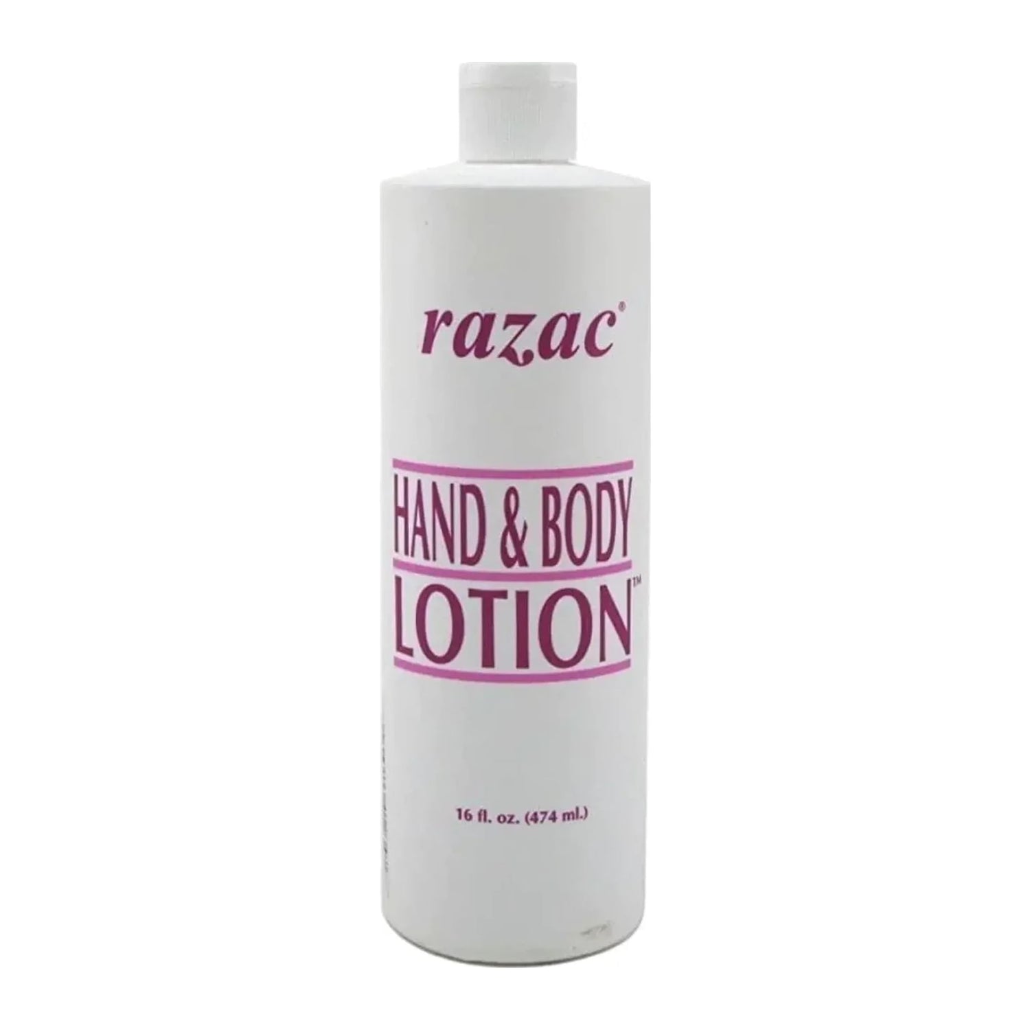 Razac Hand and Body Lotion 16oz bottle, non-greasy moisturiser for dry skin