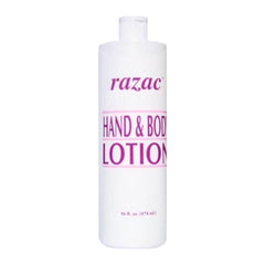 Razac Hand and Body Lotion 16oz bottle, non-greasy moisturiser for dry skin