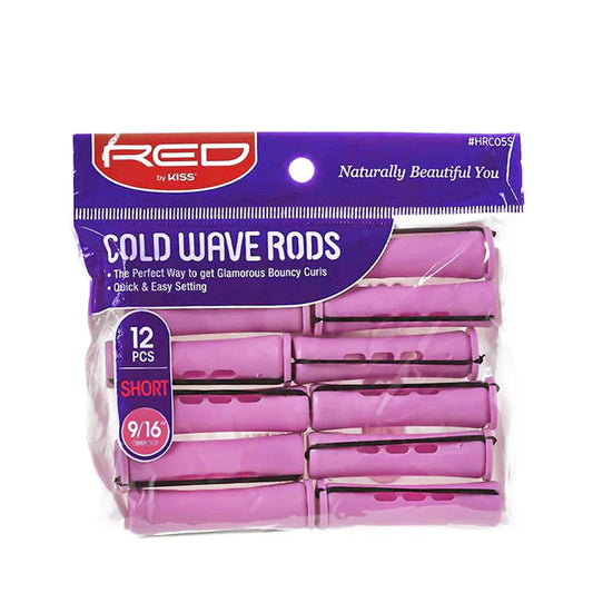 Red By Kiss Cold Wave Rods 9/16" 12pcs Short