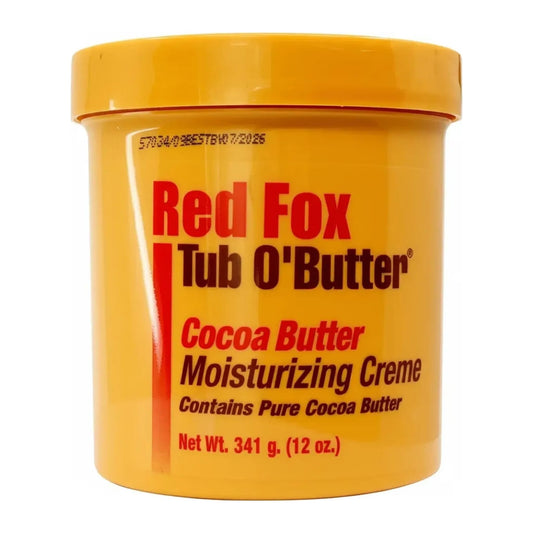Red Fox Tub O'Butter Cocoa Butter Moisturising Creme 12oz tub