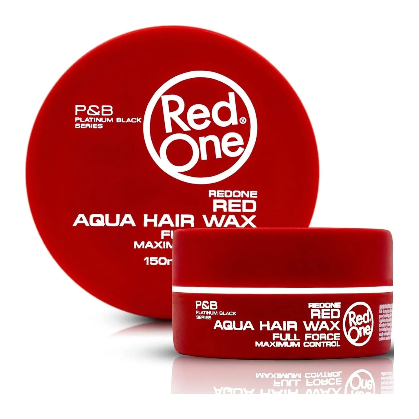 Red One Red Aqua Hair Wax 150ml strawberry scented styling wax tub