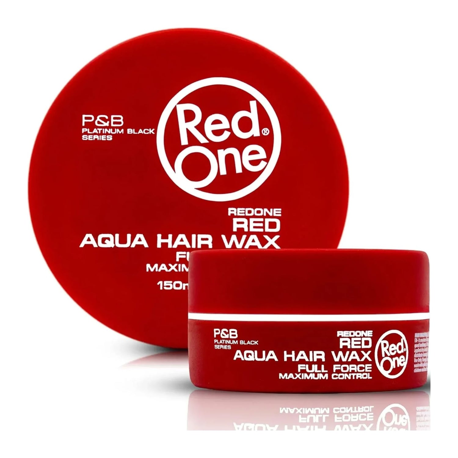 Red One Red Aqua Hair Wax 150ml strawberry scented styling wax tub