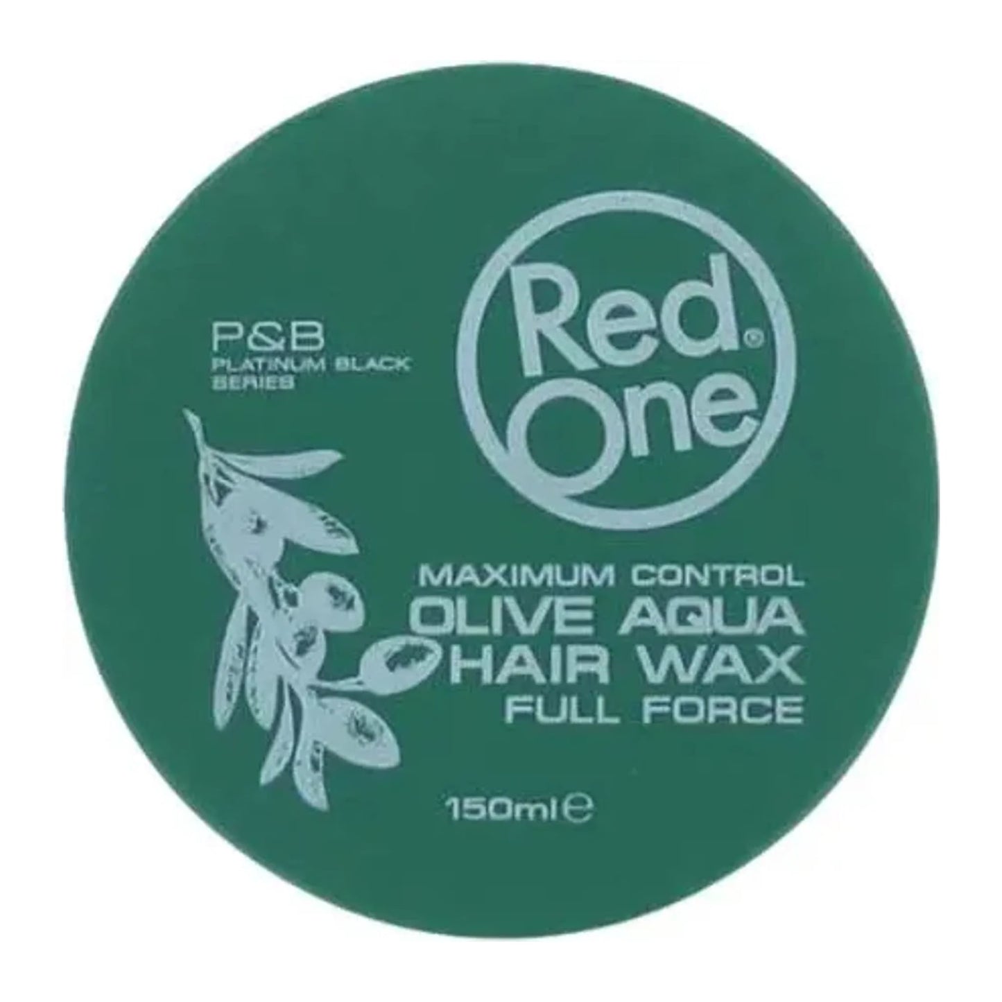 Red One Olive Aqua Hair Wax Full Force 5oz 150ml tub