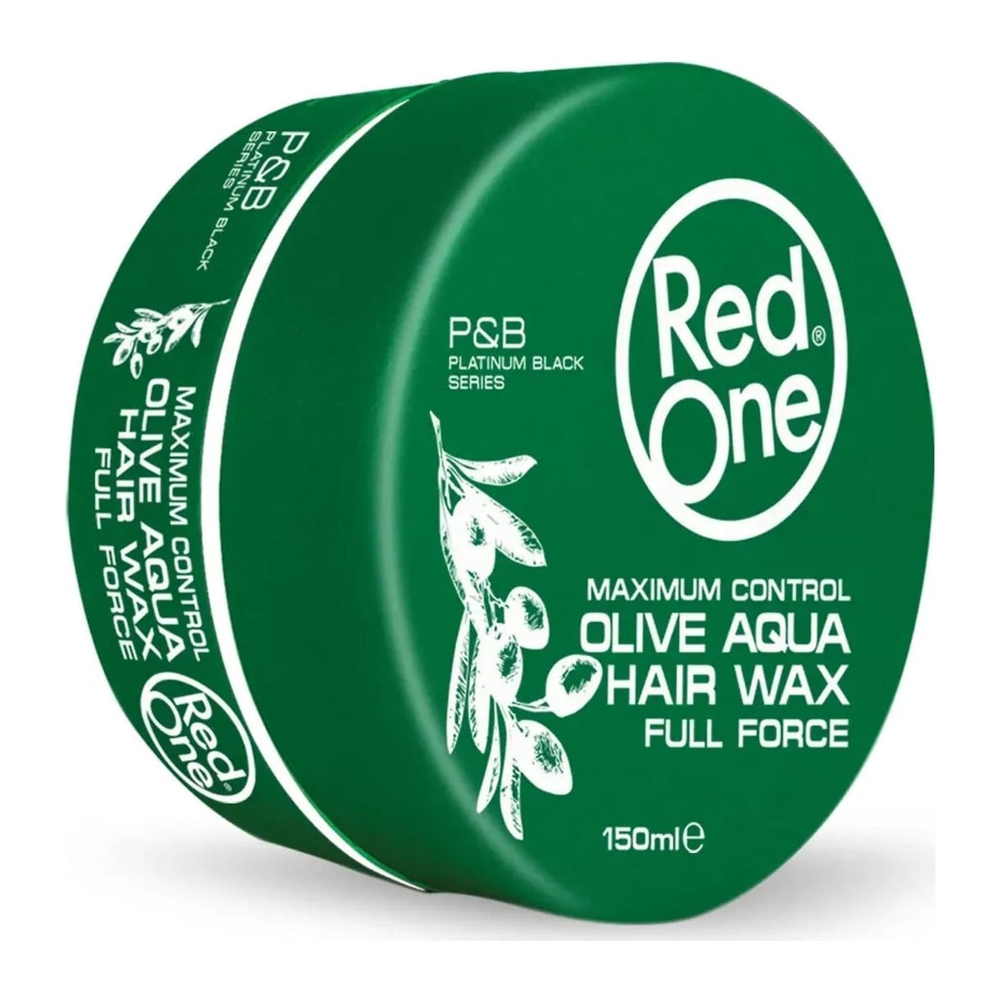 Red One Olive Aqua Hair Wax Full Force 5oz 150ml tub